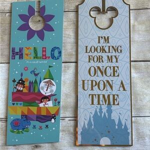 Disney parks Door Hangers - Disney signs